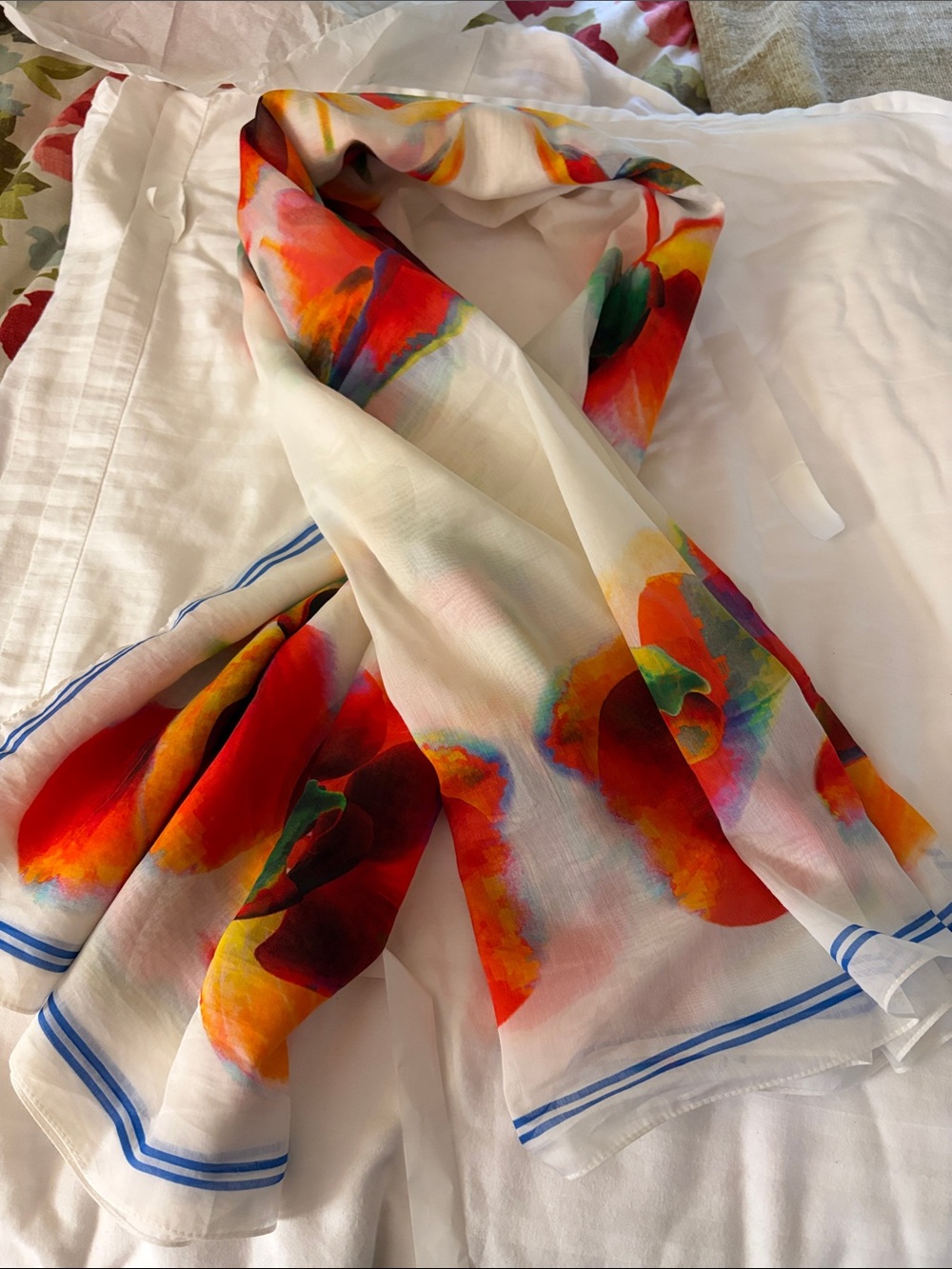 Alexander McQueen Floral Scarf - Picture 3 of 3